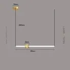 Подвесной светильник WAND HRZ Модель B. Цвет латунь. Размер L Lampatron 8626-24090