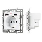Механизм розетки с USB зарядкой Arlight 043733