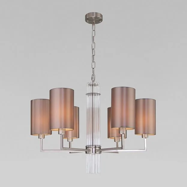 Подвесная люстра Eurosvet 60134/6 никель Soffio a058368