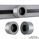 Трековая розетка, 16A 250V Arte Milano 380011TS/ES Grey Am