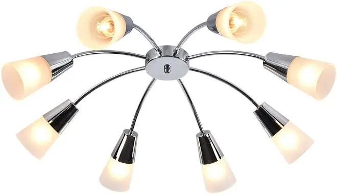 Потолочная люстра Escada 1100/8P Chrome Aquilegia Потолочная люстра Escada 1100/8P Chrome Aquilegia