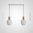 Готовая комбинация светильников DAGFIN DUO Цвет Белый Lampatron dagfin-duo-white 7417-20510