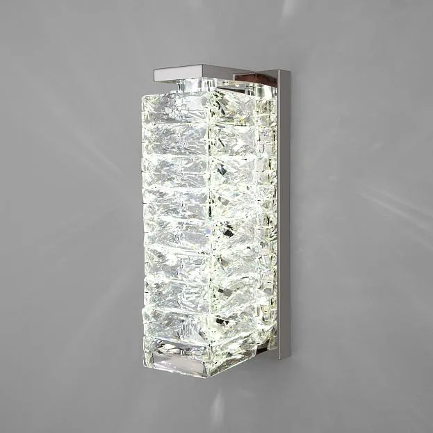 Настенный светильник с хрусталем Eurosvet 40259 LED хром Blitz a065321