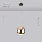 Подвесной светильник BENDIX B Тип A. Размер M. Цвет Бронза Lampatron 6782-18587
