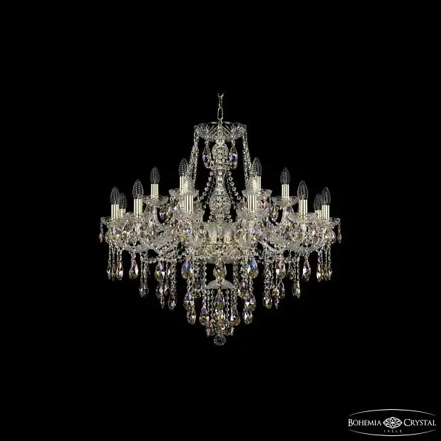 Люстра хрустальная Bohemia Ivele Crystal  1415/12+6/300 G K801