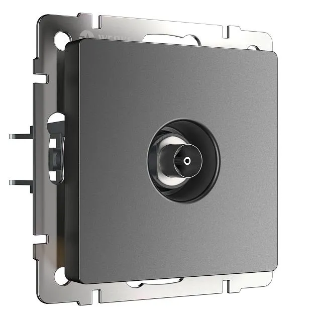 ТВ-розетка оконечная (графит матовый) werkel W1183064 a063109 ТВ-розетка оконечная (графит матовый) werkel W1183064 a063109