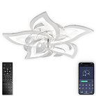 Потолочная люстра светодиодная с вентилятором и пультом Natali Kovaltseva LED LAMPS 81487 Ledfan