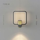 Бра DAGVEIG Тип B. Цвет Черный + Латунь. Нейтральный свет Lampatron 6134-16475