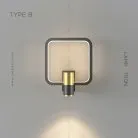 Бра DAGVEIG Тип B. Цвет Черный + Латунь. Нейтральный свет Lampatron 6134-16475