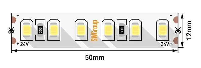 Светодиодная лента SWG SWG2P120-CC-24-9.6-WW SWG2P120 Светодиодная лента SWG SWG2P120-CC-24-9.6-WW SWG2P120