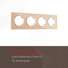 Рамка на 4 поста 502.13-4.shampan Arte Milano am