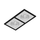 Встраиваемый светодиодный светильник LeDron BRUTAL SQ2 Black-White 4000K