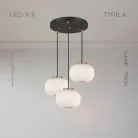 Готовая комбинация светильников HEMING COMBO 3 лампы. Тип A. Диск Lampatron heming-combo-3-a-d 7550-21100