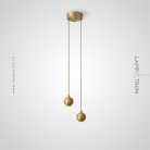 Готовая комбинация светильников ORVAR DUO Цвет Латунь Lampatron orvar-duo-brass 7083-19430