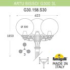 Садово-парковый фонарь FUMAGALLI ARTU BISSO/G300 3L G30.158.S30.VXF1R GLOBE 300