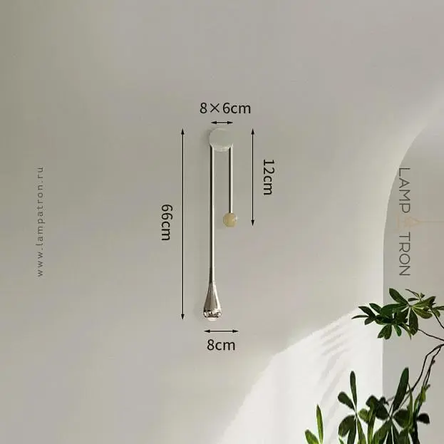 Бра JUBE WALL Хром+Бежевый. Тип А. Нейтральный свет Lampatron 8393-22989 Бра JUBE WALL Хром+Бежевый. Тип А. Нейтральный свет Lampatron 8393-22989