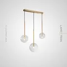 Подвесной светильник ARTO 3 светильника на планке (Ø 20 см). Lampatron 2376-4403