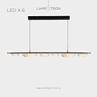 Реечный, рядный светильник EVIAN LONG 6 ламп Lampatron 7693-24560