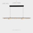 Реечный, рядный светильник EVIAN LONG 6 ламп Lampatron 7693-24560