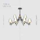 Люстра NANSY Тип A. 12 ламп Lampatron 5662-14667