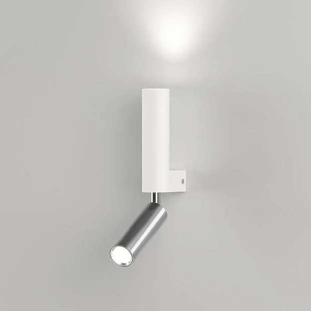 Настенный светильник Eurosvet 40020/1 LED белый/хром Pitch a061313 Настенный светильник Eurosvet 40020/1 LED белый/хром Pitch a061313