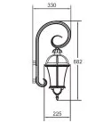 Настенный фонарь уличный Oasis Light 95202L/18 Bl ROMA L