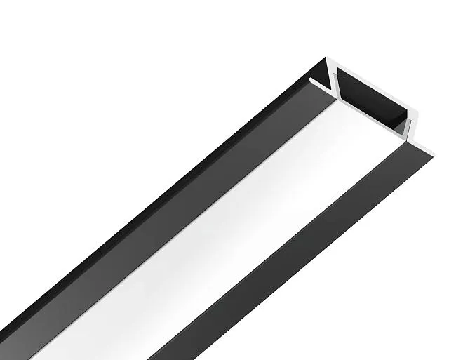Алюминиевый профиль встраиваемый 2м Ambrella light GP1001BK Alum Profile