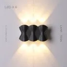 Бра HUBERT 6 ламп. Цвет Черный Lampatron 6139-16492