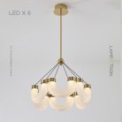 Люстра VENZEL CH 6 ламп Lampatron f-venzel-ch-6 8122-22224