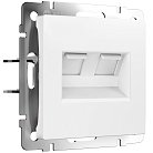 Розетка двойная Werkel W1181161 Ethernet RJ-45 (белый матовый) a062408