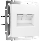 Розетка двойная Werkel W1181161 Ethernet RJ-45 (белый матовый) a062408