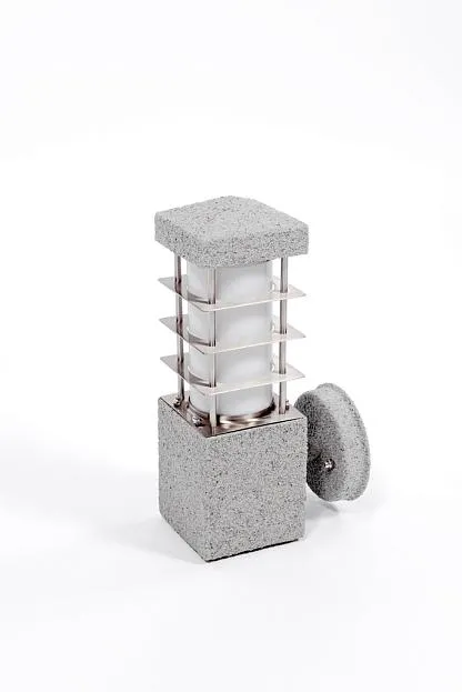 Настенный светильник уличный Oasis Light 67505 stone INOX WOOD