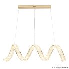 Подвесной светодиодный светильник Crystal Lux Musika SP100W Led L1200 Gold