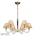 Подвесная люстра iLamp YT2043-6 GD+Cear Amber