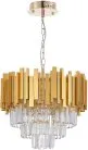 Подвесная каскадная люстра Natali Kovaltseva BELLEZZA 81427/5C GOLD