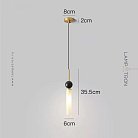 Подвесной светильник STENLY ONE Цвет: Латунь + Черный Lampatron stenly-one-brass-black 8161-23107