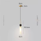 Подвесной светильник STENLY ONE Цвет: Латунь + Черный Lampatron stenly-one-brass-black 8161-23107