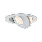 Встраиваемый светильник Paulmann 92915 Prem EBL Name kippbar dim 1x8W Ws/Alu