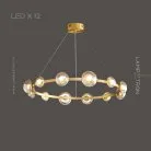 Кольцевые люстры и светильники BOOSTER 12 ламп. Цвет Латунь Lampatron 6943-21029