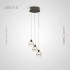 Готовая комбинация светильников ELVARD COMBO 3 лампы. Диск Lampatron elvard-combo-3-disk 6953-19074