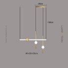 Подвесной светильник WAND COMBO 3 подвеса. Цвет латунь Lampatron wand-combo-3-brass 8627-24096