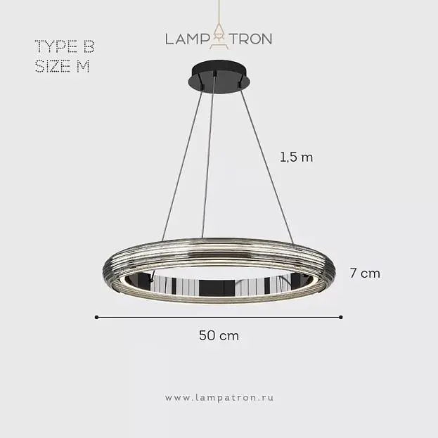 Кольцевые люстры и светильники SIGURD Тип B. Размер M Lampatron 8642-24135 Кольцевые люстры и светильники SIGURD Тип B. Размер M Lampatron 8642-24135