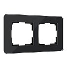 Рамка на 2 поста Werkel W0022448 Elite (черный, стекло) a063820