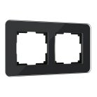 Рамка на 2 поста Werkel W0022448 Elite (черный, стекло) a063820