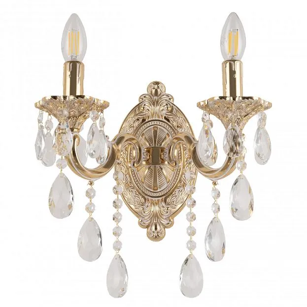 Бра с хрустальными подвесками Bohemia Ivele Crystal AL7801B10/2/175 B GW