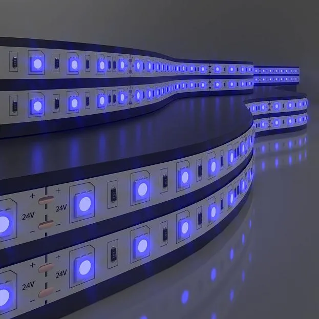 Светодиодная лента Elektrostandard 5050 24V 60Led 14,4W IP65 синий a052976
