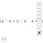 Светодиодная лента 24V 4,8W/m 3100К 5м Arte Lamp A2406008-01-3K TAPE