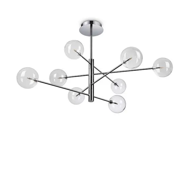 Потолочная люстра Ideal Lux 275178 EQUINOXE SP8 CROMO