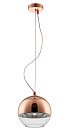 Светильник подвесной Crystal Lux WOODY SP1 D200 COPPER 3362/201