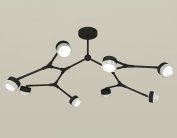 Люстра на штанге Ambrella light XB9060201/8 SBK/CL
